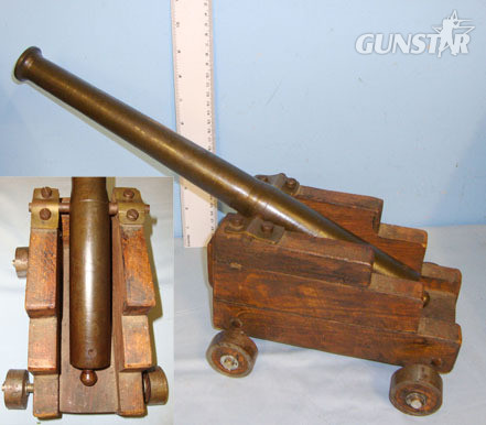  Hugo Lang & Co 8 Bore Black Powder Muzzle Loading Signalling Cannon With Later Wheeled Carriage Muzzleloader  Rifle