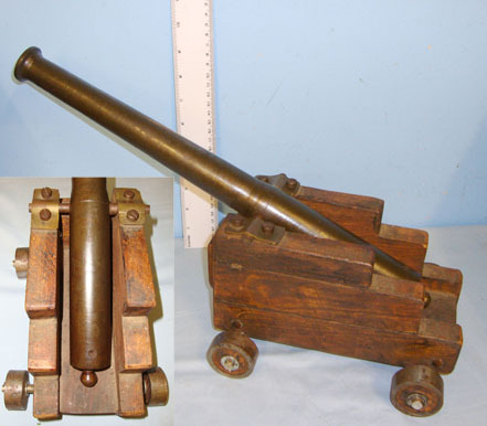  Hugo Lang & Co 8 Bore Black Powder Muzzle Loading Signalling Cannon With Later Wheeled Carriage Muzzleloader  Rifle