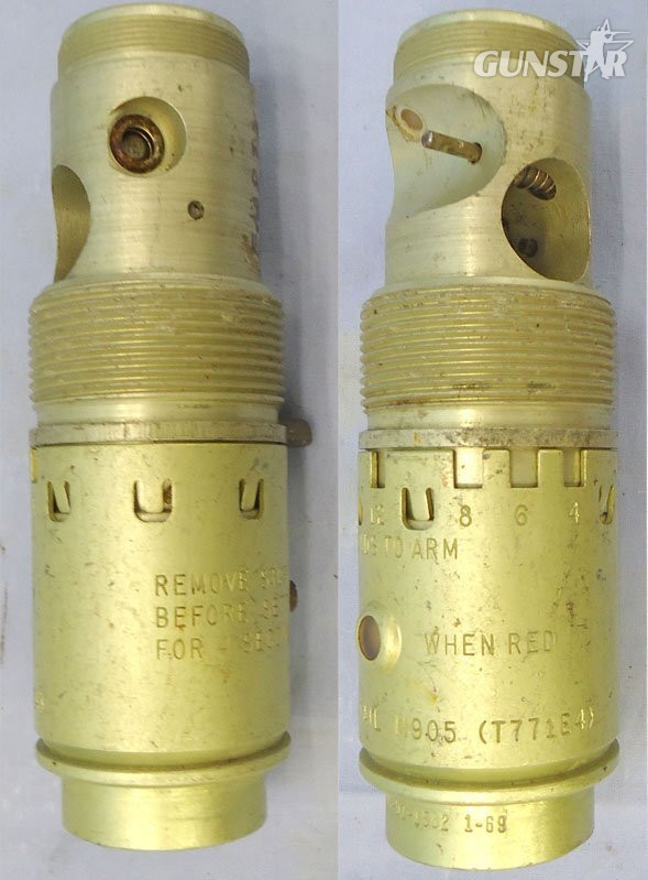 INERT. American, Vietnam War Era, 1969 Dated, M905 Aircraft Bomb Tail Fuze. - O 2248 INERT. American, Vietnam War Era, 1969 Dated, M905 Aircraft Bomb Tail Fuze. - O 2248  Other Ammunition in 