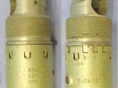 INERT. American, Vietnam War Era, 1969 Dated, M905 Aircraft Bomb Tail Fuze. - O 2248 INERT. American, Vietnam War Era, 1969 Dated, M905 Aircraft Bomb Tail Fuze. - O 2248  Other Ammunition