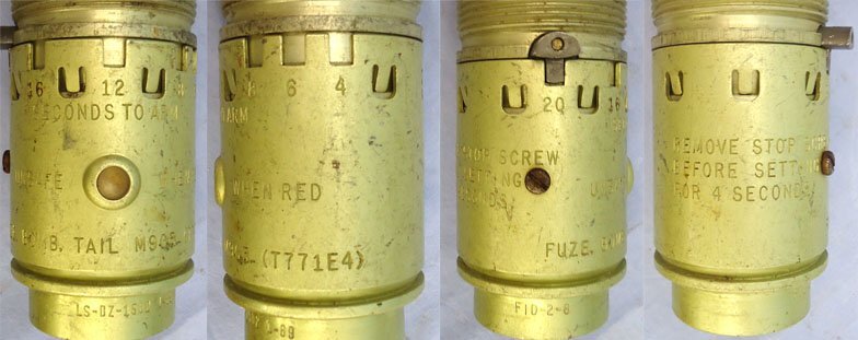  INERT. American, Vietnam War Era, 1969 Dated, M905 Aircraft Bomb Tail Fuze. - O 2248 INERT. American, Vietnam War Era, 1969 Dated, M905 Aircraft Bomb Tail Fuze. - O 2248  Other Ammunition