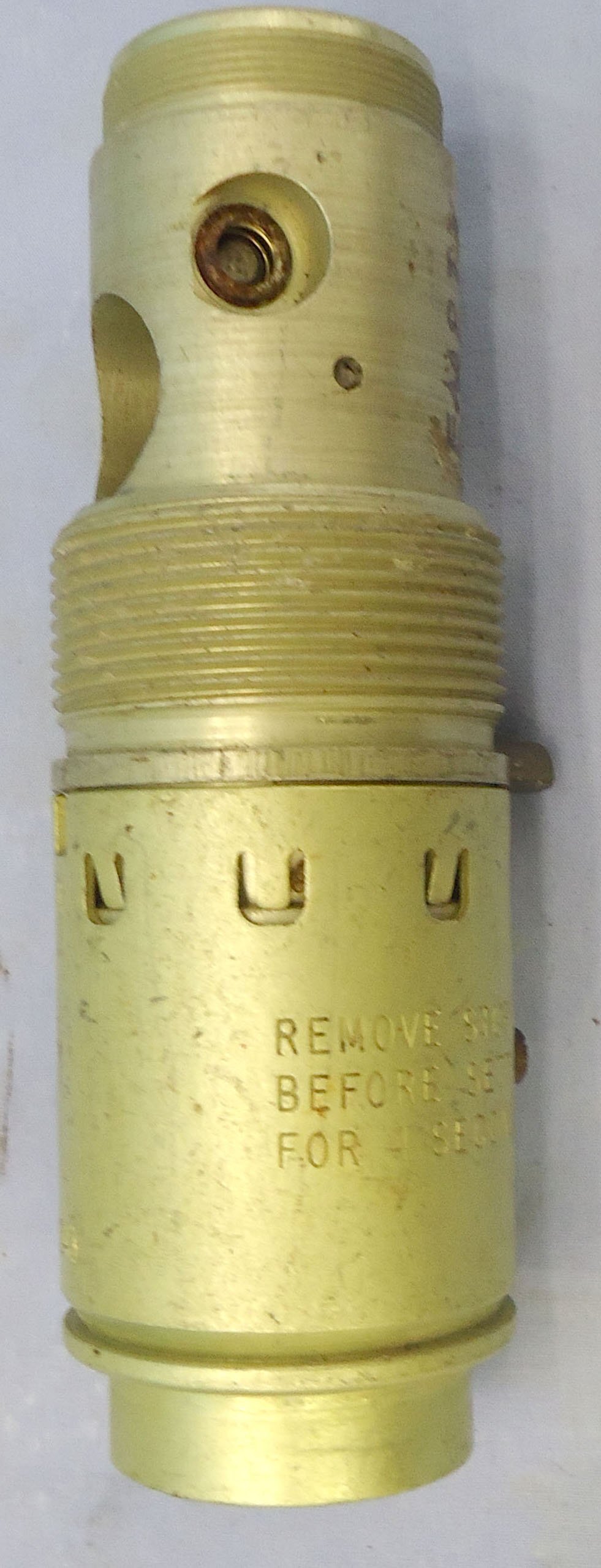 INERT. American, Vietnam War Era, 1969 Dated, M905 Aircraft Bomb Tail Fuze. - O 2248 INERT. American, Vietnam War Era, 1969 Dated, M905 Aircraft Bomb Tail Fuze. - O 2248  Other Ammunition - {CATEGORY} in 