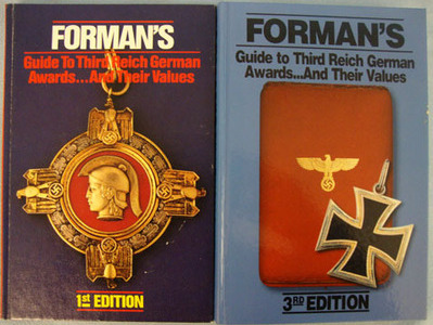 '2 Volumes of 'Formans Guide To Third Reich German Awards and Their Values' Book '2 Volumes of 'Formans Guide To Third Reich German Awards and Their Values' Book Other Accessory