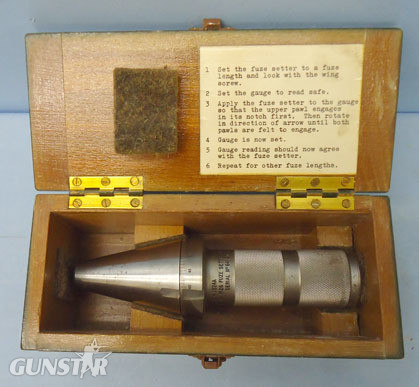  INERT DEACTIVATED. British M.2G. Fuse Setting Mark 1 Inspection Gauge In Origina INERT DEACTIVATED. British M.2G. Fuse Setting Mark 1 Inspection Gauge In Origina Antique & Militaria