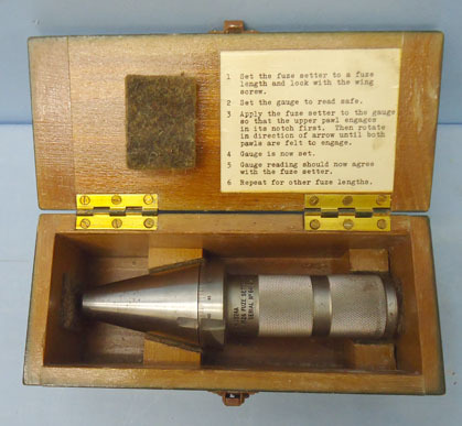  INERT DEACTIVATED. British M.2G. Fuse Setting Mark 1 Inspection Gauge In Origina INERT DEACTIVATED. British M.2G. Fuse Setting Mark 1 Inspection Gauge In Origina Antique & Militaria
