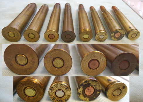 INERT DEACTIVATED. 8 Original Big Game Rounds. O 1541  INERT DEACTIVATED. 8 Original Big Game Rounds. O 1541  Antique & Militaria