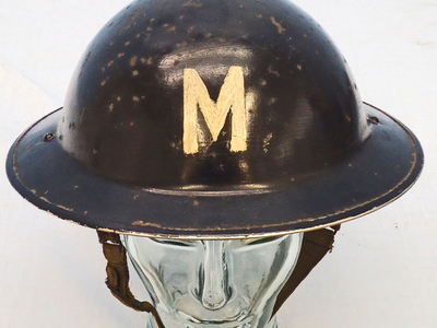 British WW2 Air Raid Wardens, Marshals Steel Tommy Helmet. - HE 836 British WW2 Air Raid Wardens, Marshals Steel Tommy Helmet. - HE 836 Clothing
