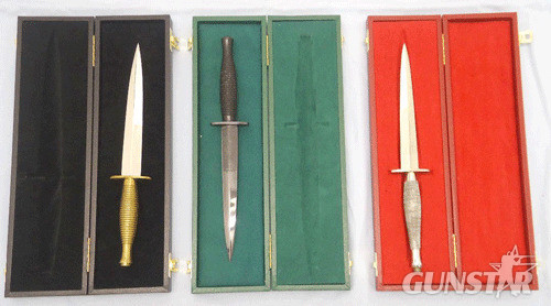  FS Commando Dagger; Hand Made Fitted Display Cases for 2nd & 3rd Patterns, Prese Other Blade