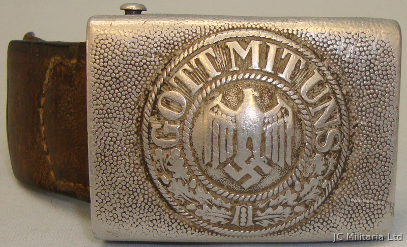 A 1937 Nazi German Army Buckle imprinted - ‘GOTT MIT UNS’ ‘God is with us’. N 86 A 1937 Nazi German Army Buckle imprinted - ‘GOTT MIT UNS’ ‘God is with us’. N 86 Antique & Militaria in 