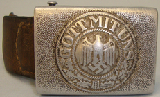 A 1937 Nazi German Army Buckle imprinted - ‘GOTT MIT UNS’ ‘God is with us’. N 86 A 1937 Nazi German Army Buckle imprinted - ‘GOTT MIT UNS’ ‘God is with us’. N 86 Antique & Militaria