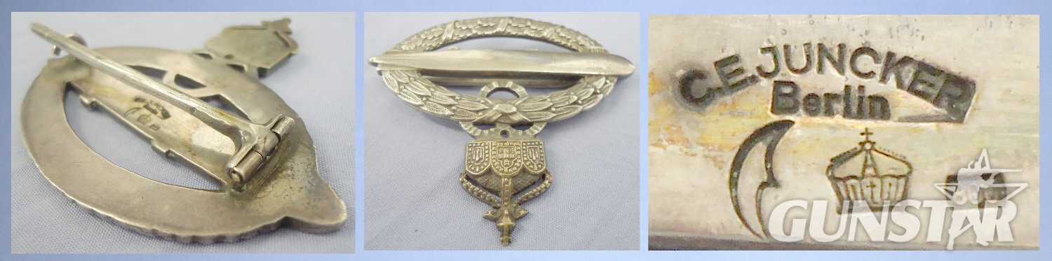 Very Rare Original**Imperial German World War I Commemorative Badge for Army Zeppelin Crews. N 147. Very Rare Original**Imperial German World War I Commemorative Badge for Army Zeppelin Crews. N 147.  Antique & Militaria