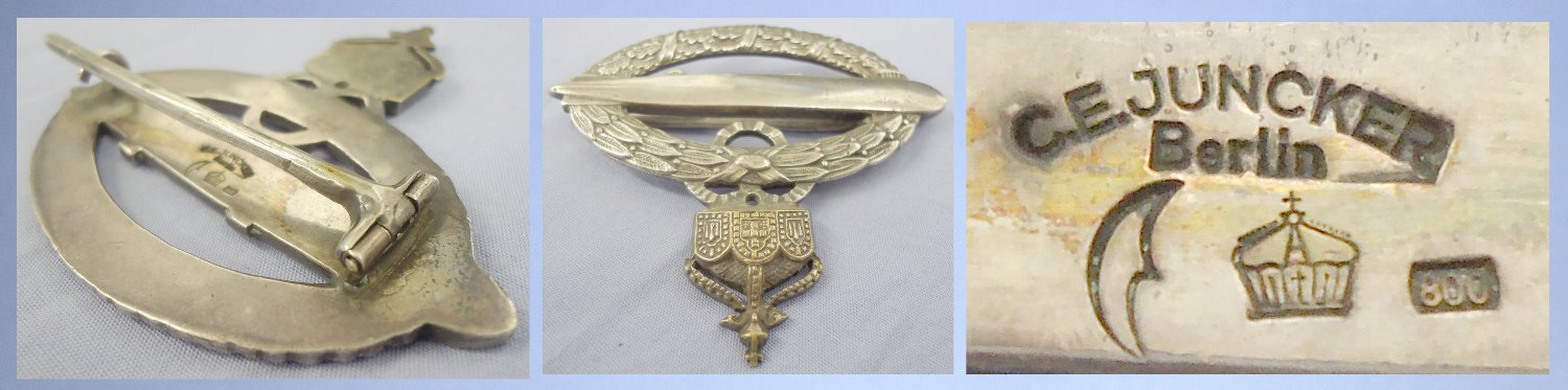Very Rare Original**Imperial German World War I Commemorative Badge for Army Zeppelin Crews. N 147. Very Rare Original**Imperial German World War I Commemorative Badge for Army Zeppelin Crews. N 147.  Antique & Militaria