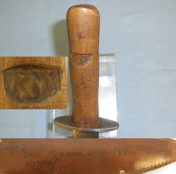 Second Italo-Ethiopian War Italian Fascist, MVSN (Milizia Voluntaria Sicurezza Nationale) Dagger & Scabbard Captured & Re-Used By Ethiopian Troops, Scabbard With Period Hand Applied Motto ‘WE KILL THE FLESH, WE KILL THE FLESH’ In East African Language Dagger