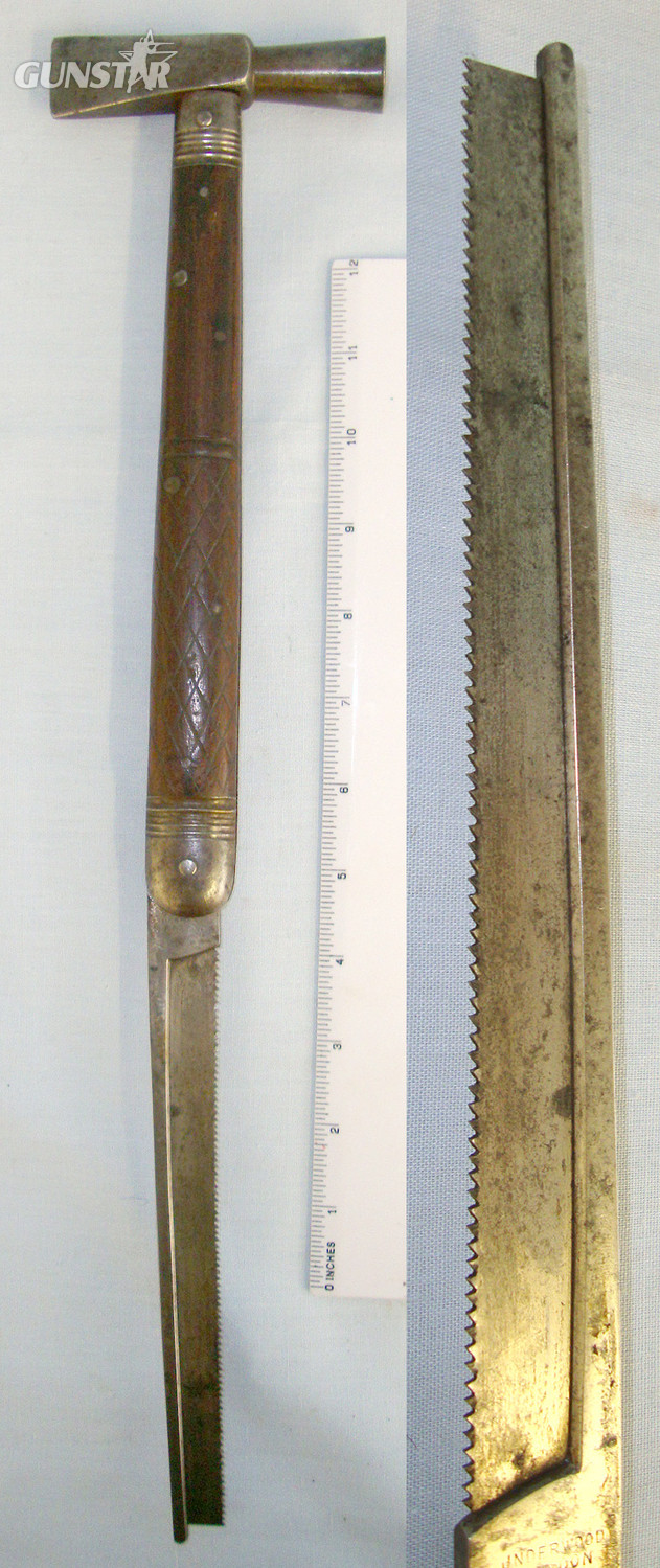  QUALITY**Victorian Henry Thomas Underwood 56 Haymarket London Head Gamekeepers/ Forestry Axe With Folding Saw Blade**FROM THE DAVID HAYDEN-WRIGHT COLLECTION OF ANTIQUE KNIVES**Sn 20818 Other Blade