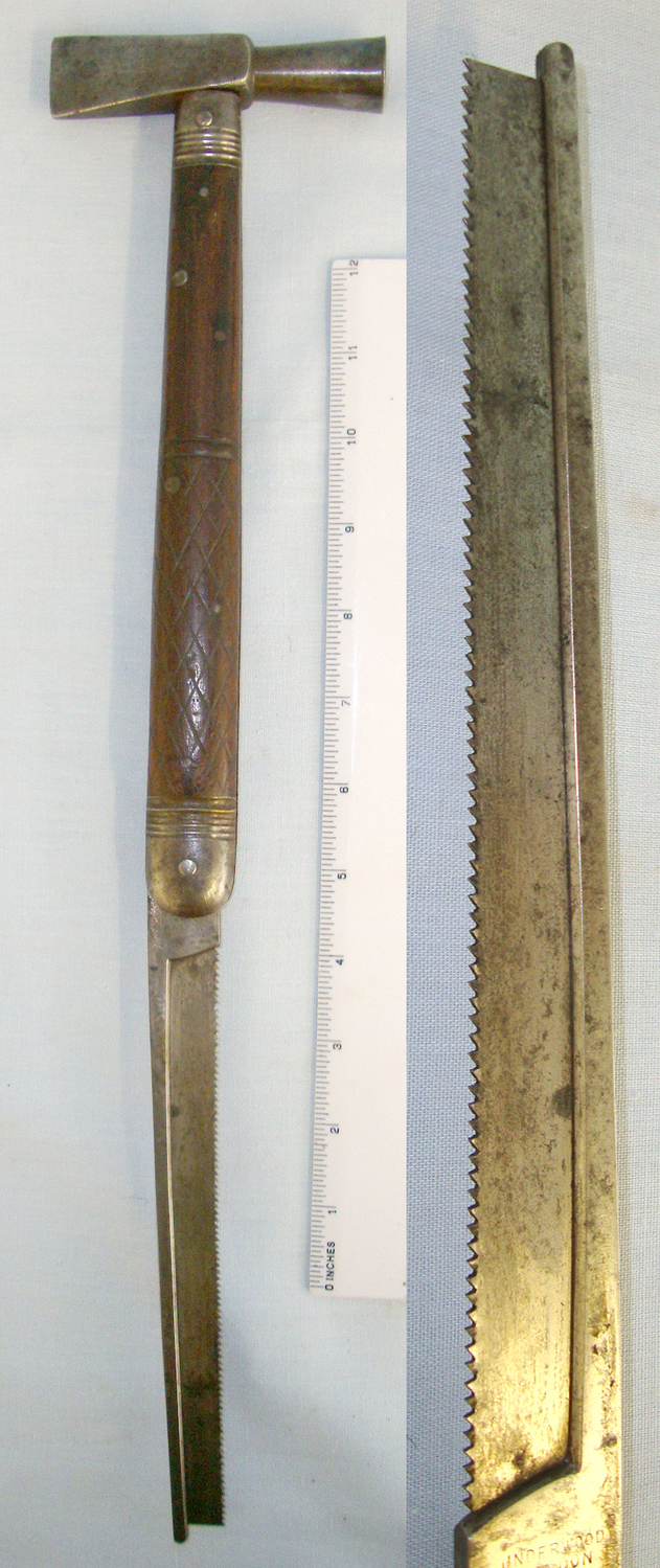  QUALITY**Victorian Henry Thomas Underwood 56 Haymarket London Head Gamekeepers/ Forestry Axe With Folding Saw Blade**FROM THE DAVID HAYDEN-WRIGHT COLLECTION OF ANTIQUE KNIVES**Sn 20818 Other Blade
