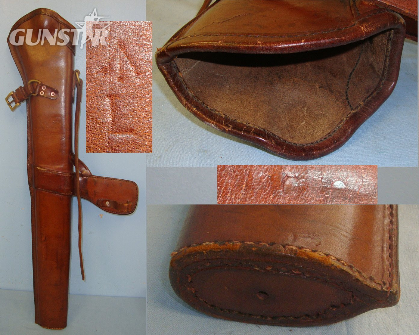 MINT**WW1 Era British WD Mounted Infantry Leather Saddle \'Bucket\' Holster For Lee Enfield SMLE .303 Calibre Rifles. Sn 21684  Care & Storage