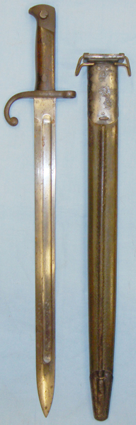  Scarce* U.S. Remington Rolling Block Rifle Bayonet M1902 & Scabbard. BAYO 325. Bayonet