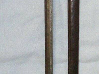 RARE**NAPOLEONIC PENINSULAR WARS ERA, C1800 British Senior Infantry Officer’s Sword With Etched Blade & Rare To Find Scabbard. ED 2940 Sword