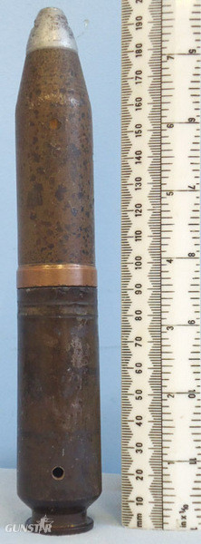  INERT DEACTIVATED. WW2 1945 Dated German 30 mm MK108 (30x90RB) Tar Filled Practi INERT DEACTIVATED. WW2 1945 Dated German 30 mm MK108 (30x90RB) Tar Filled Practi Antique & Militaria