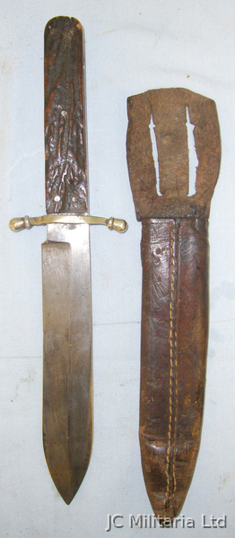 Victorian English George Butler & Co Trinity Works Sheffield Spear Point Bowie K Knive in 