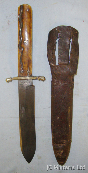  Victorian English George Butler & Co Trinity Works Sheffield Spear Point Bowie K Knive
