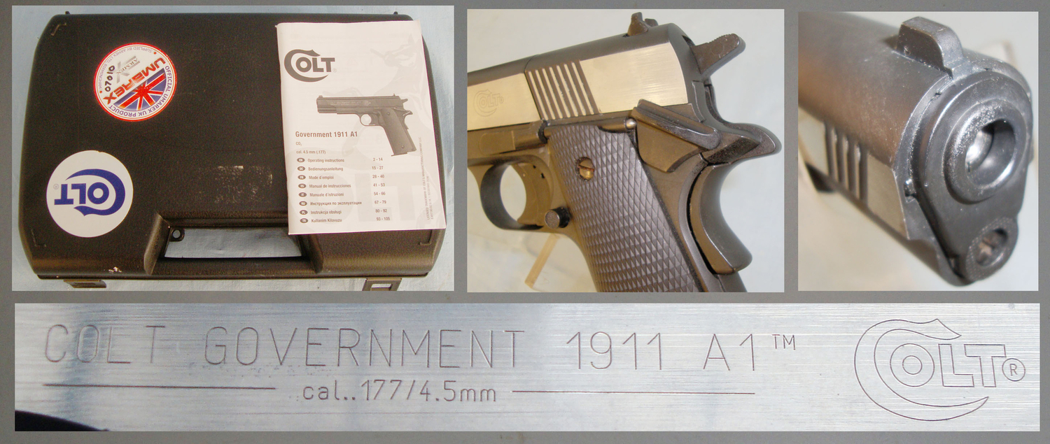 Colt Colt Government 1911 A1 .177 C02 Pistol and Case. 20772:6. .177