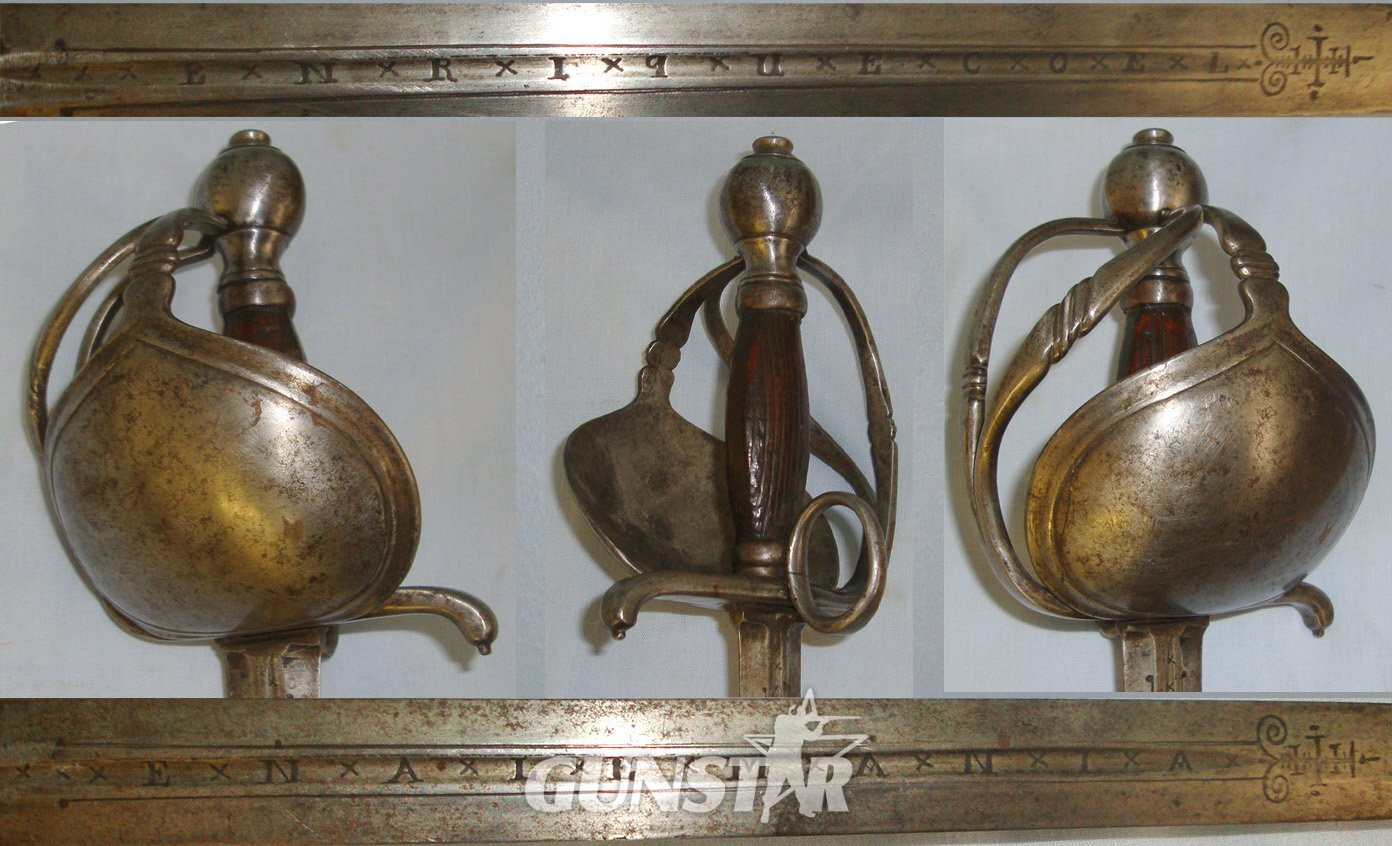 EXTREMELY RARE**ORIGINAL**16th Century Circa 1550-1580 German Heinrich Koel Spanish Export Rapier Sword Blade Signed ‘ENRIQUE COEL EN ALEMANIA’ With C1650 Transitional Form Hilt. Sn 22060:3 Sword