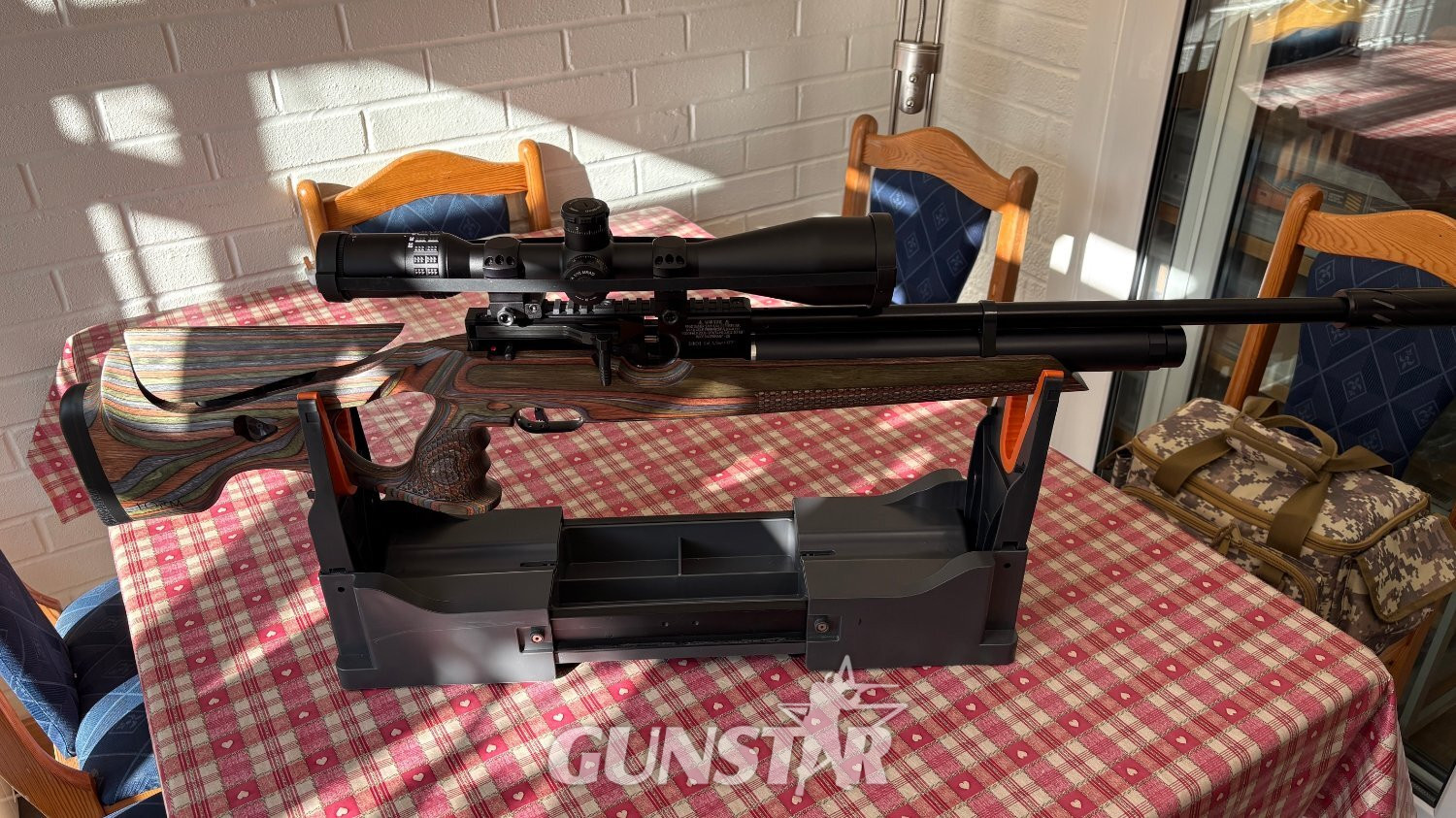 Weihrauch HW100 FSB .177 with Form custom stock and Hawke Sindwinder scope .177 in 