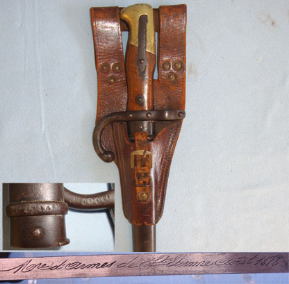  French Model 1874 Gras Sword Bayonet By Manufactures D’Armes De St. Étienne With Bayonet