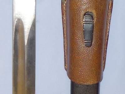 Rare* Nazi M98 Dress Bayonet & Frog Stamped R.F.V. Reich Finance Administration. 22296. Bayonet