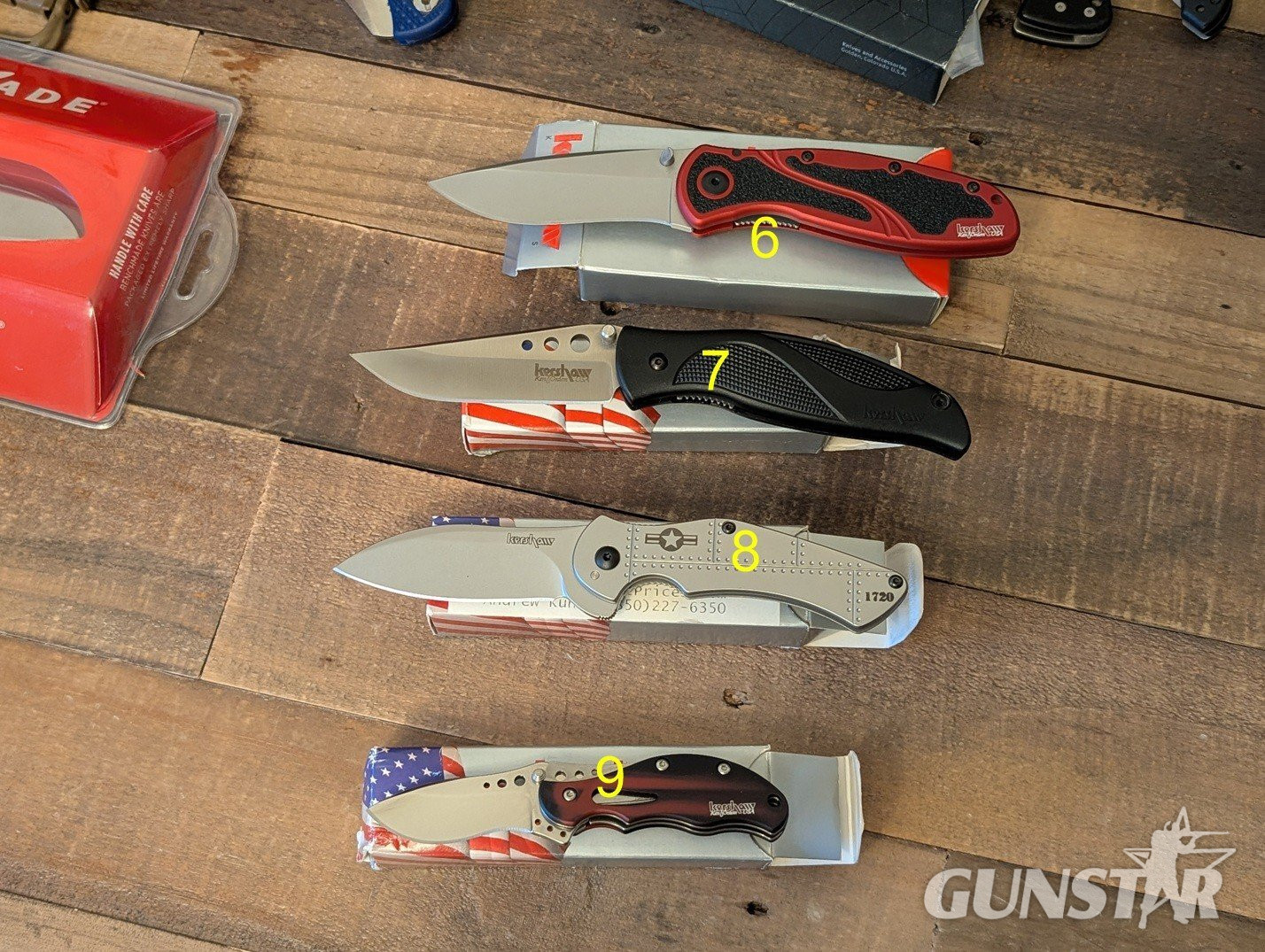 Benchmade, Kerhsaw, CRKT, Spyderco Knive