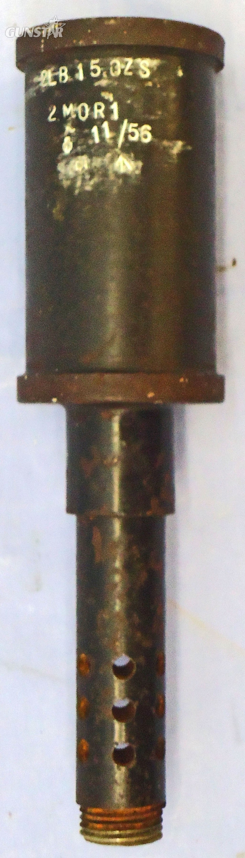 {CATEGORY} - INERT DEACTIVATED. British, 1956 Dated 2” Proof Mortor. - O 2064 INERT DEACTIVATED. British, 1956 Dated 2” Proof Mortor. - O 2064  Other Ammunition in 