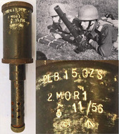 INERT DEACTIVATED. British, 1956 Dated 2” Proof Mortor. - O 2064 INERT DEACTIVATED. British, 1956 Dated 2” Proof Mortor. - O 2064  Other Ammunition