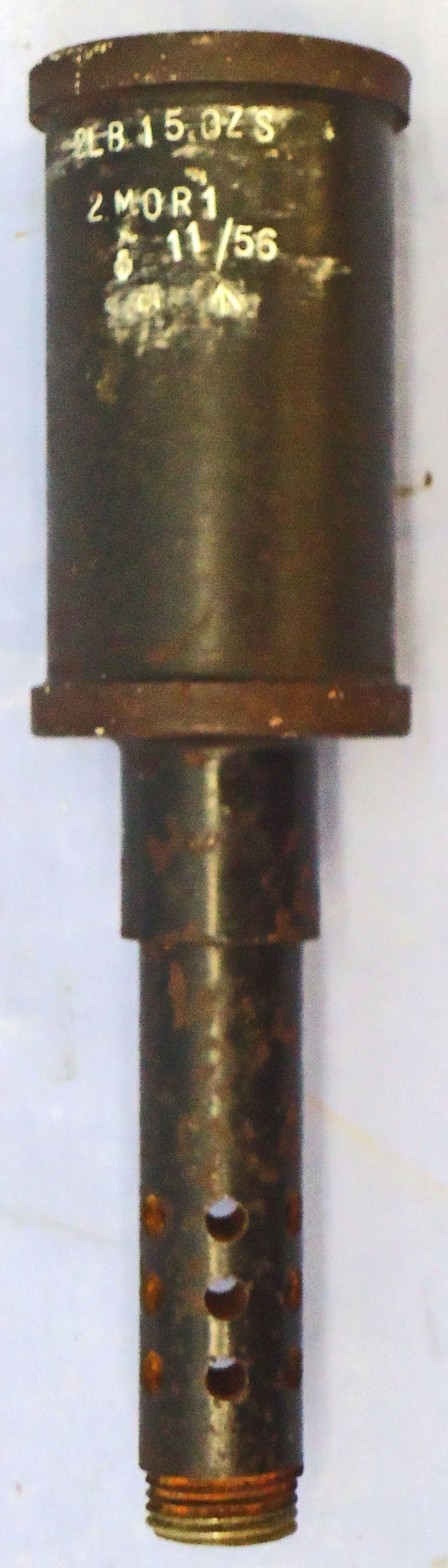 {CATEGORY} - INERT DEACTIVATED. British, 1956 Dated 2” Proof Mortor. - O 2064 INERT DEACTIVATED. British, 1956 Dated 2” Proof Mortor. - O 2064  Other Ammunition in 