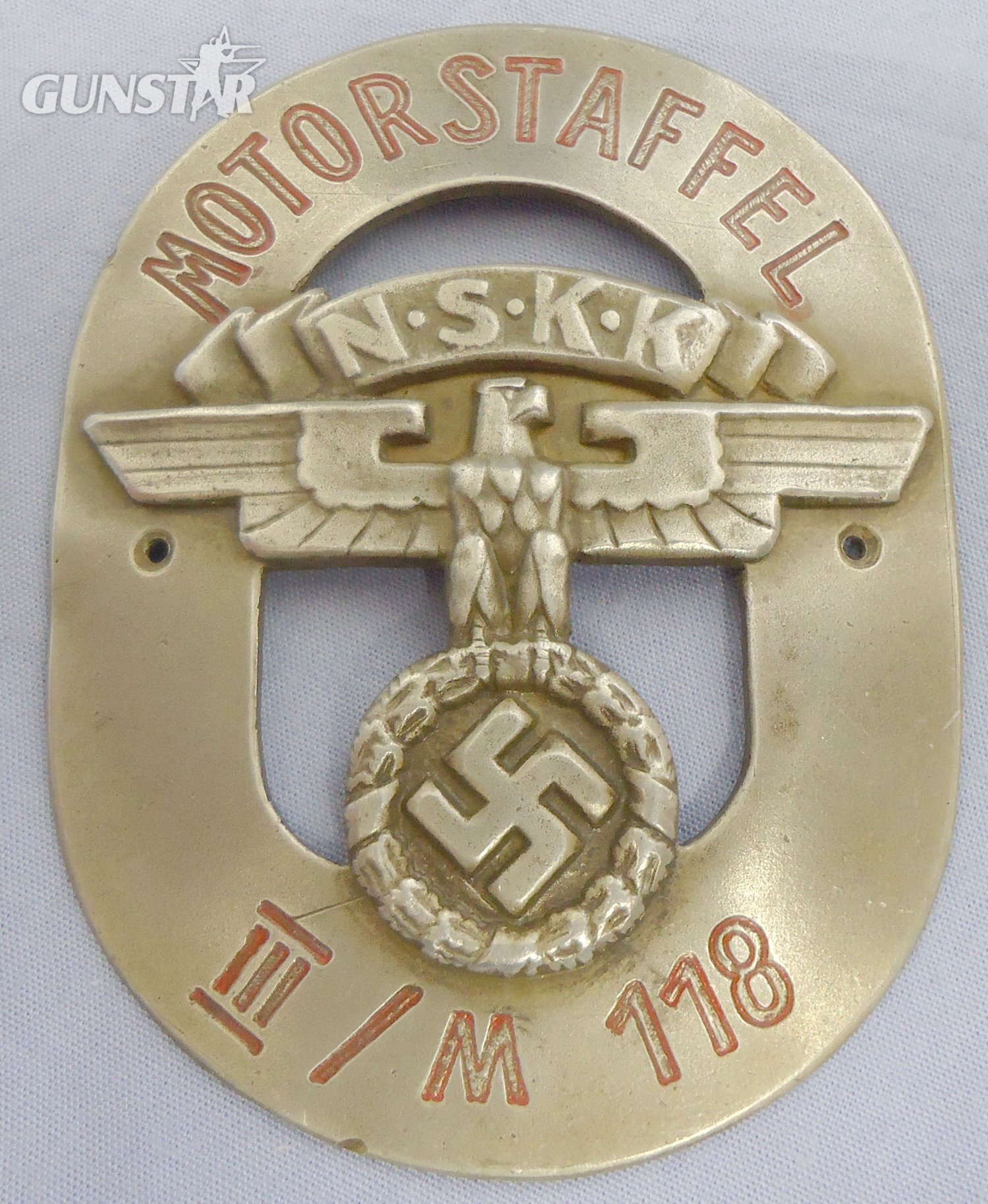 Nazi German N.S.S.K National Socialist Motor Corps Motorstaffel (Nationalsozialistisches Kraftfahrkorps) Car Badge. N 148. Nazi German N.S.S.K National Socialist Motor Corps Motorstaffel (Nationalsozialistisches Kraftfahrkorps) Car Badge. N 148.  Antique & Militaria in 