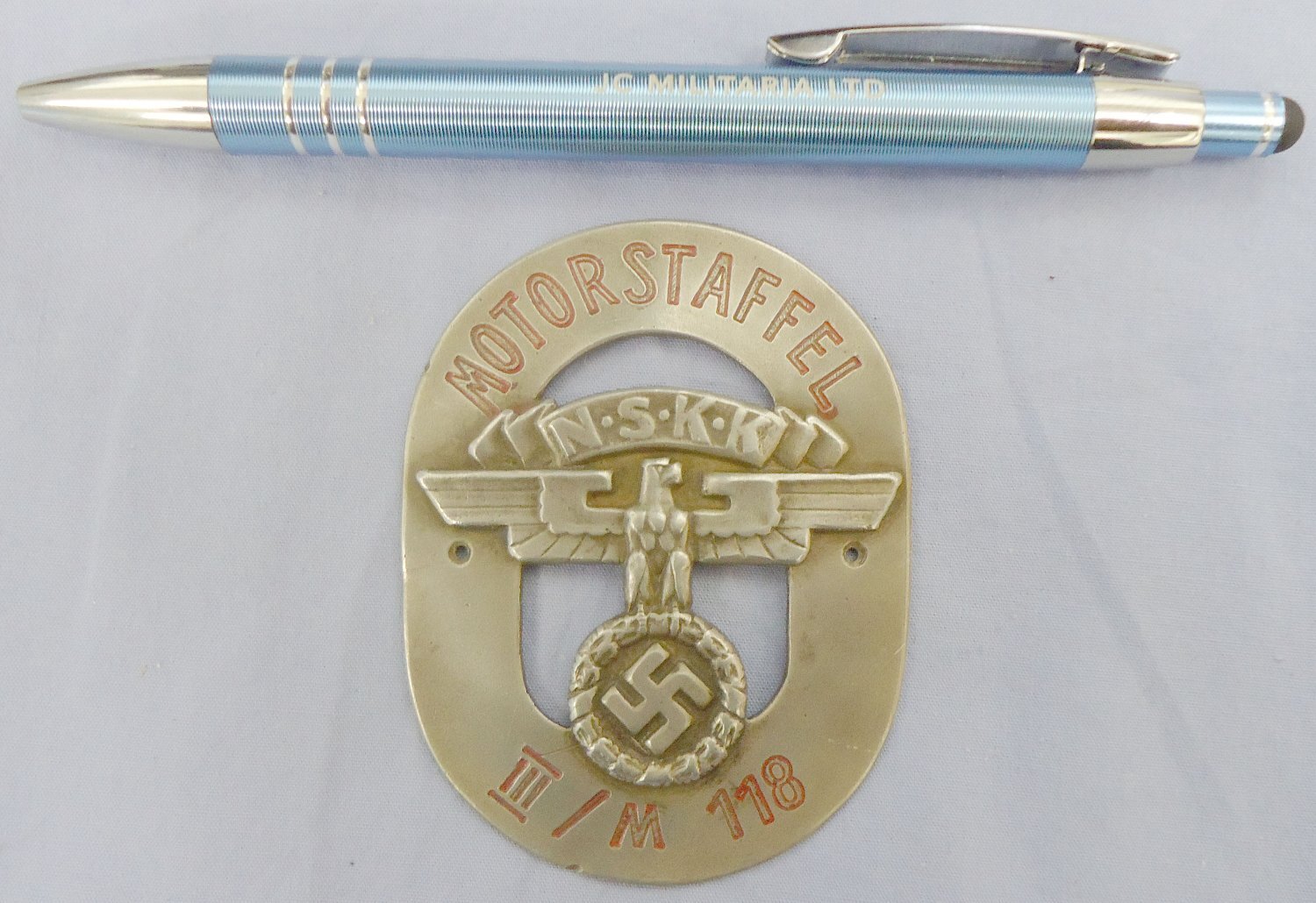 Nazi German N.S.S.K National Socialist Motor Corps Motorstaffel (Nationalsozialistisches Kraftfahrkorps) Car Badge. N 148. Nazi German N.S.S.K National Socialist Motor Corps Motorstaffel (Nationalsozialistisches Kraftfahrkorps) Car Badge. N 148.  Antique & Militaria