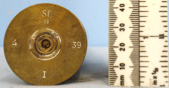 INERT DEACTIVATED French WW2, 1939 dated 25mm (25 x 163) Hotchkiss anti-aircraft INERT DEACTIVATED French WW2, 1939 dated 25mm (25 x 163) Hotchkiss anti-aircraft Antique & Militaria