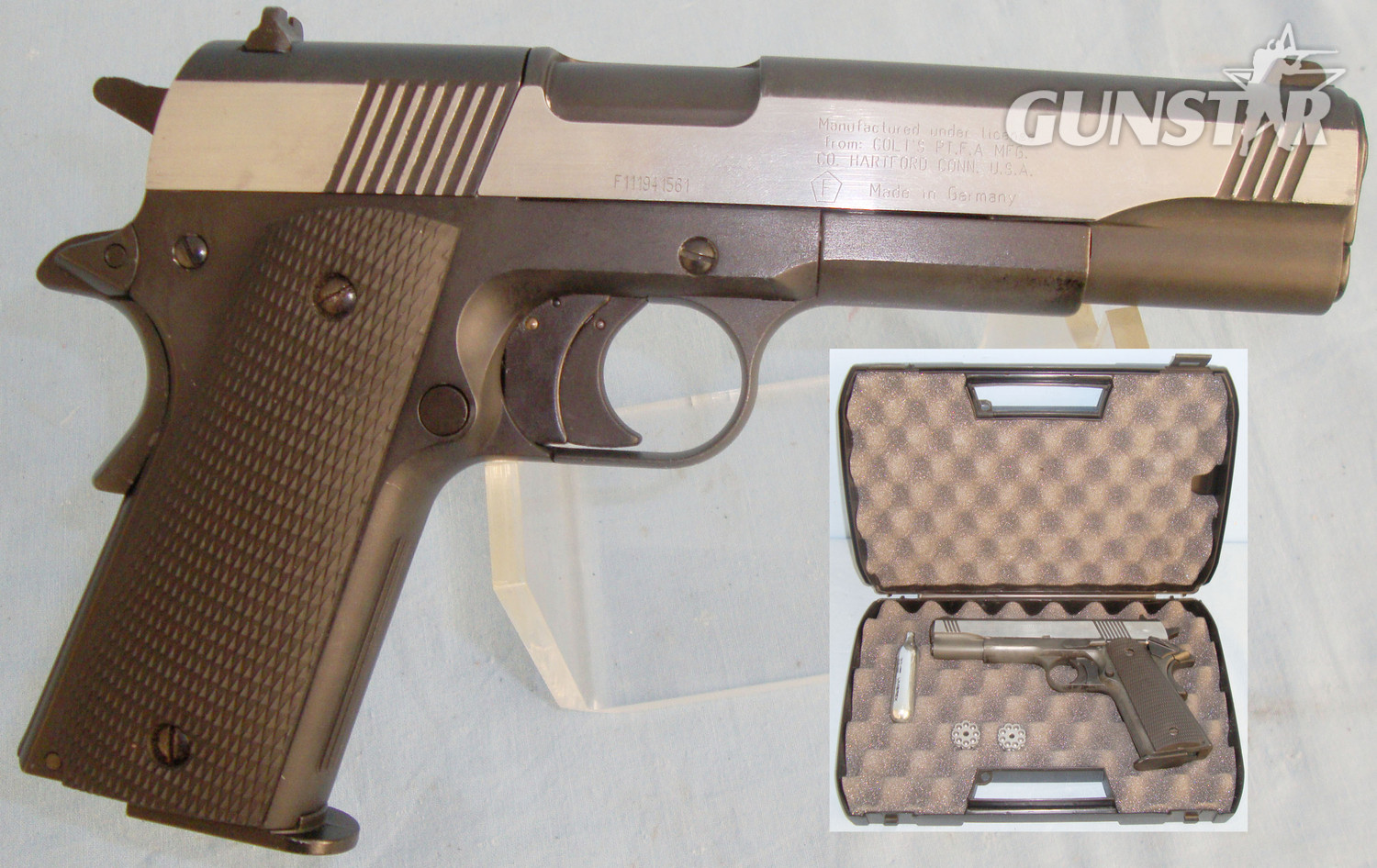 Colt Colt Government 1911 A1 .177 C02 Pistol and Case. 20772:6. .177 in 
