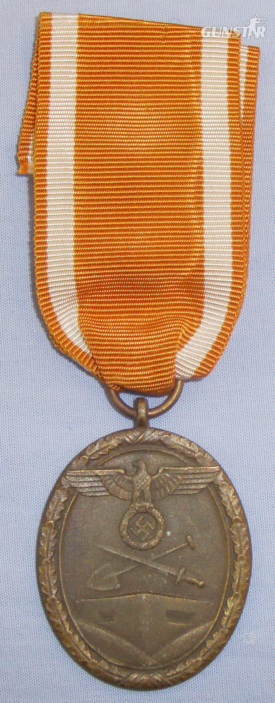 WWII Nazi Issue West Wall Medal and Ribbon. N 126. WWII Nazi Issue West Wall Medal and Ribbon. N 126. Antique & Militaria in 