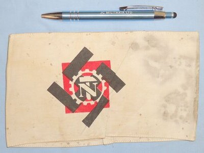 Original Nazi WWII Technical Emergency Corps ‘TeNo’ Armband – Technsiche Nothilife. N 109. Original Nazi WWII Technical Emergency Corps ‘TeNo’ Armband – Technsiche Nothilife. N 109.  Antique & Militaria