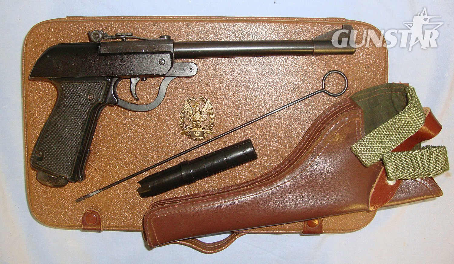 Cased, 1970’s Polish Predom Lucznik .177 calibre Air Pistol (Walther LP 53) With Accessories Including Holster. Sn 23452 predom .177