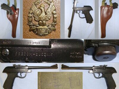Cased, 1970’s Polish Predom Lucznik .177 calibre Air Pistol (Walther LP 53) With Accessories Including Holster. Sn 23452 predom .177