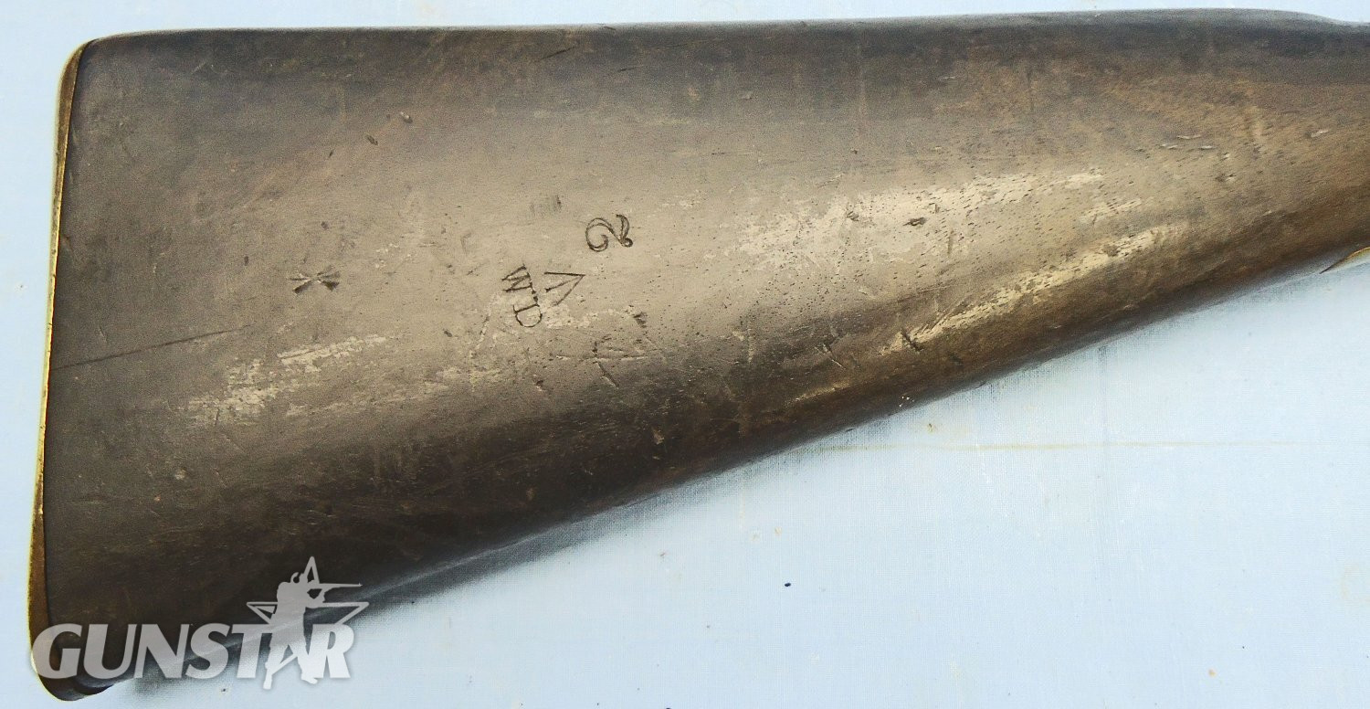 {CATEGORY} - Tower 1856 Dated, Tower, 2 Band .577 Calibre Artillery Carbine. Sn - 22349 Single Shot .577 Rifle