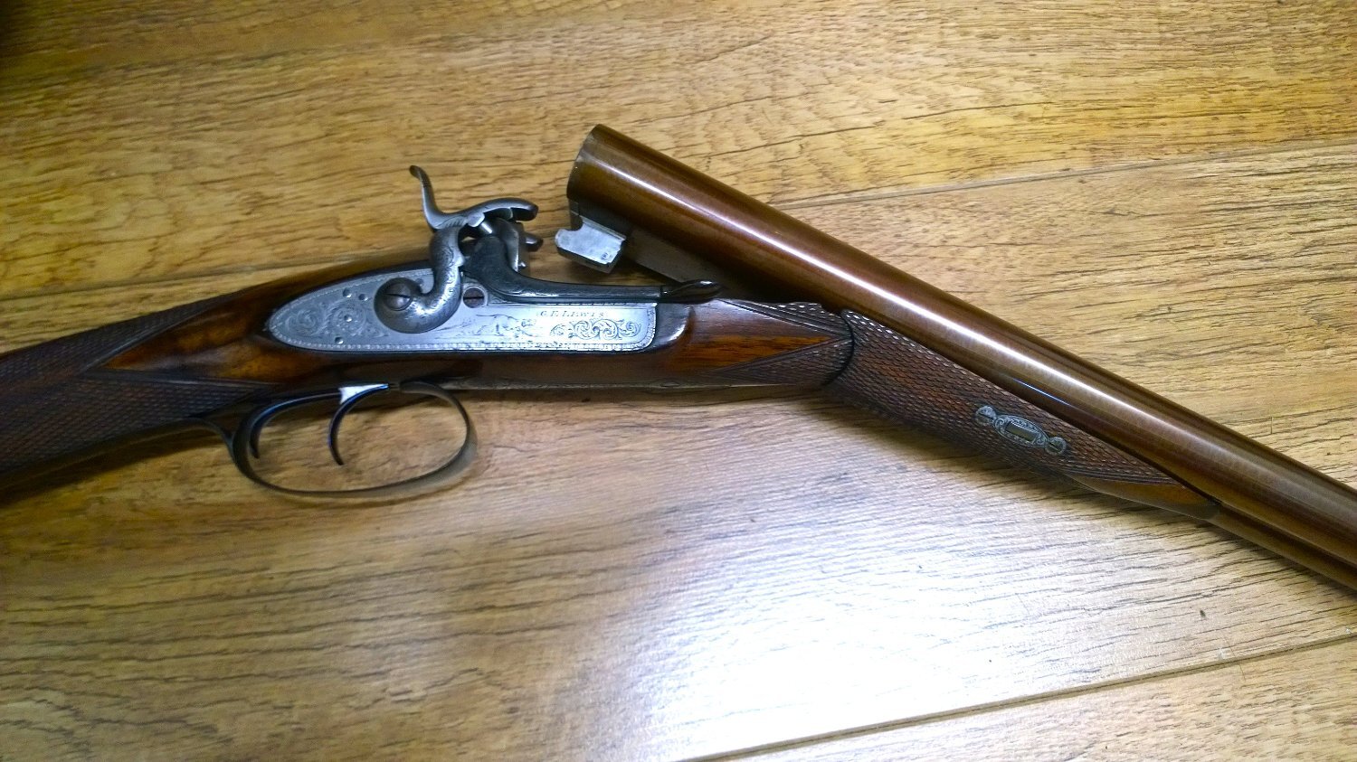 {CATEGORY} - G. E. Lewis SXS Hammer Side By Side 12 Bore/gauge