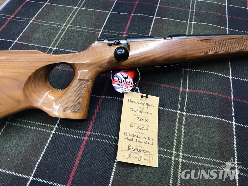 J.G. Anschütz 1417 Bolt Action .22LR Rifle in 
