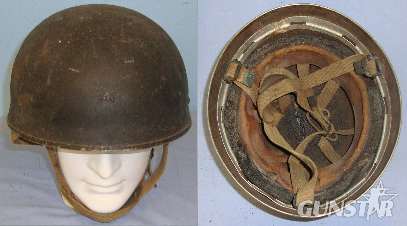 RARE**Original**WW2 1944 'D-Day' British 3rd Pattern Paratroopers Jump Helmet By BMB With Liner & Chin Strap. Sn 21682  Clothing