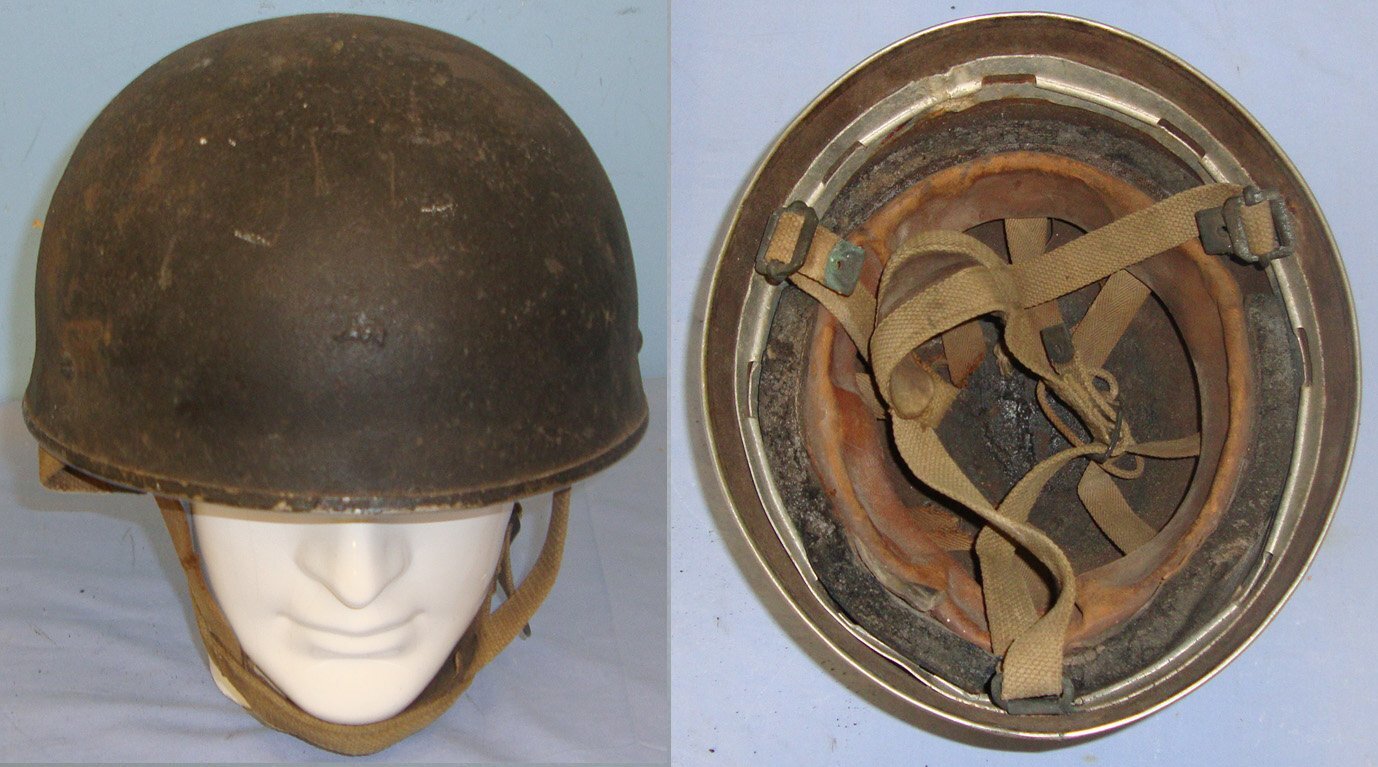 RARE**Original**WW2 1944 'D-Day' British 3rd Pattern Paratroopers Jump Helmet By BMB With Liner & Chin Strap. Sn 21682  Clothing