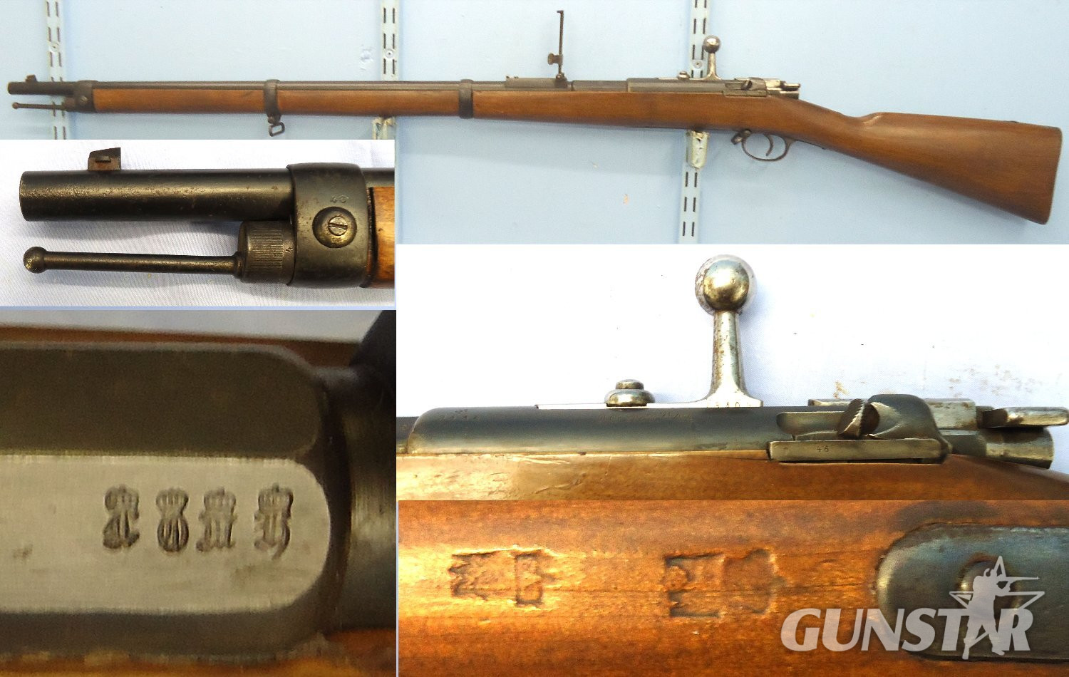 Imperial German, Spandau Arsenal, 1886 Dated, 11mm Mauser (11 x 60R) M1871/84, 8 Shot Tube Magazine Obsolete Calibre Rifle. Sn 23443 Imperial German, Spandau Arsenal, 1886 Dated, 11mm Mauser (11 x 60R) M1871/84, 8 Shot Tube Magazine Obsolete Calibre Rifle. Sn 23443 Bolt Action Obsolete Rifle