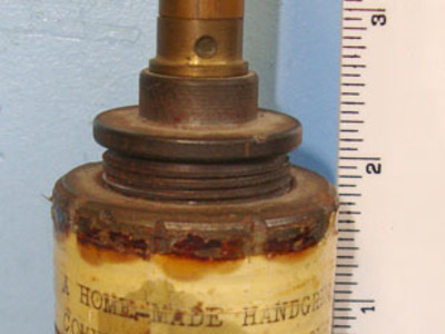 INERT DEACTIVATED. RARE, 1950’s Improvised / \'Terrorist\' Made Fragmentation Ha INERT DEACTIVATED. RARE, 1950’s Improvised / 'Terrorist' Made Fragmentation Hand Antique & Militaria
