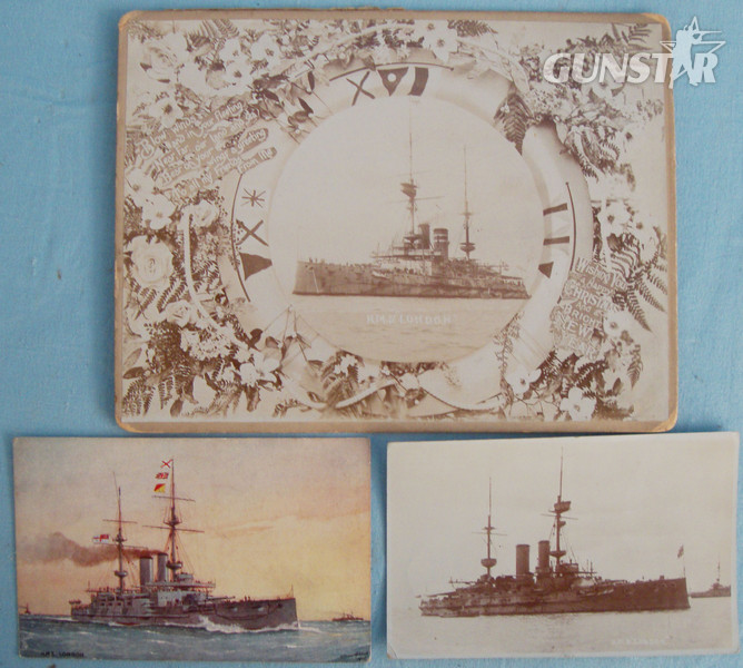 1910 H.M.S. London ‘Sweetheart Brooch/Medallion’ Birmingham Silver Hallmark, in Fitted Case and Postcards. MISC 904. 1910 H.M.S. London ‘Sweetheart Brooch/Medallion’ Birmingham Silver Hallmark, in Fitted Case and Postcards. MISC 904. Other Accessory
